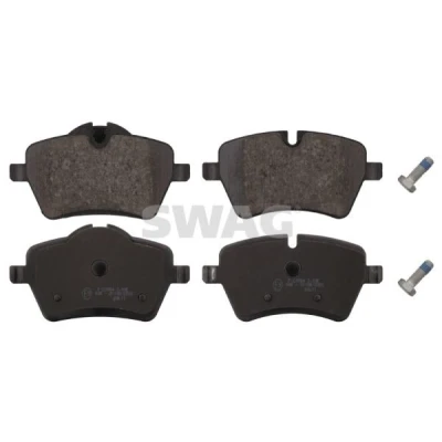 Bilde av SWAG 11 91 6727 Bremseklosser framaksel klargjort for slitasjeindikator med skruesett MINI: Hatchback, Countryman, Clubman