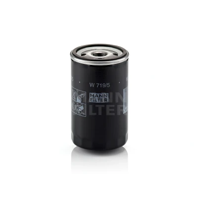 Bilde av MANN FILTER W 719/5 Oljefilter 3/4 16 UNF med en retursperreventil Påskruingsfilter AUDI: 80 B2, Cabriolet B4, B3, VOLKSWAGEN: Passat B3/B4 Sedan