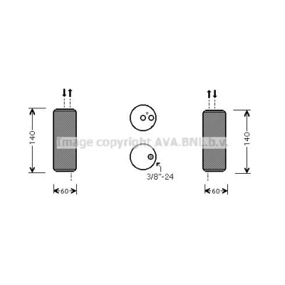Bilde av PRASCO DN5201 Kondensator 15,5 10,0 Aluminium 690