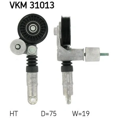 Bilde av SKF VKM 31013 Strammerull AUDI: A4 B6 Avant, B5 Sedan, VOLKSWAGEN: Passat Stasjonsvogn, GP Stasjonsvogn