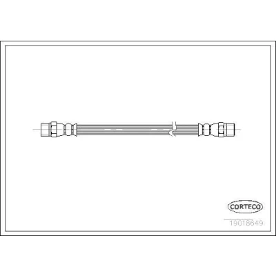 Bilde av CORTECO 19018649 Bremseslange foran og bak 475 MERCEDES BENZ: Sprinter 4 T Van