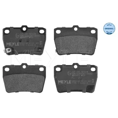 Bilde av MEYLE 025 236 5614/W Bremseklosser ORIGINAL Quality bakaksel med akustisk slitasjevarsel antihyle blikk TOYOTA: RAV4 II SUV