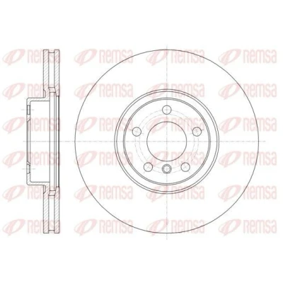 Bilde av REMSA 61335.10 Bremseskiver framaksel 347,8, 347,8 30 5 ventilert BMW: X5, X6