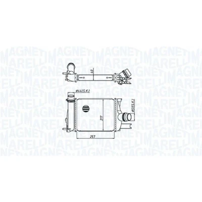 Bilde av MAGNETI MARELLI 351319205390 Ladeluftkjøler
