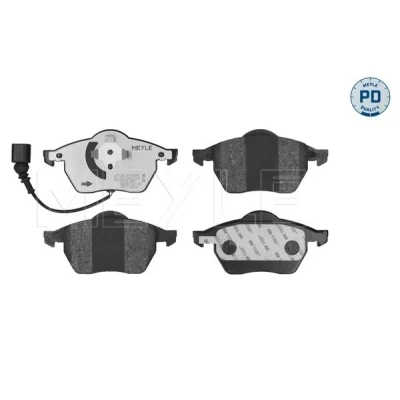 Bilde av MEYLE 025 233 9219/PD Bremseklosser PD Quality framaksel inkl. slitasjevarselkontakt med antihyle blikk VOLKSWAGEN: Polo IV Hatchback, Golf 4