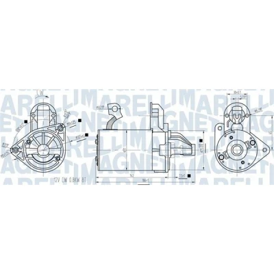Bilde av MAGNETI MARELLI 063721422010 Starter 12V 0,8kW 8 CHEVROLET: Spark