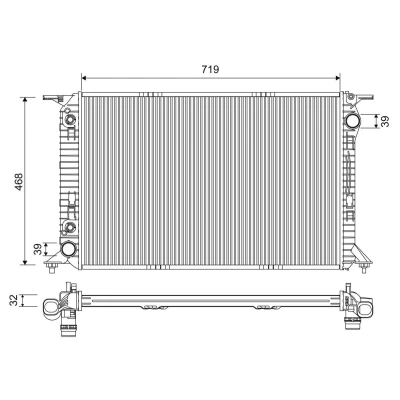 Bilde av Radiator VALEO 701228