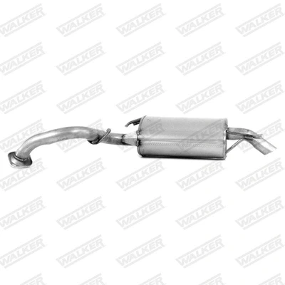 Bilde av sluttlyddemper, Bak, toyota corolla verso, 174300D320, 174300D321