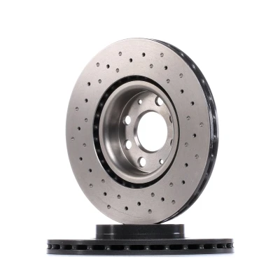 Bilde av BREMBO XTRA LINE 09.4939.3X Bremseskiver 284 22 4 perforert / ventilert belagt høy karbon med skruer OPEL: Corsa D Hatchback, E Adam