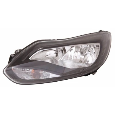 Bilde av ABAKUS 431 11A4LMLDEM2 Frontlykter venstre H7/H1 svart transparent med motor for høydejustering hovedlys PX26d, P14.5s FORD: FOCUS 3