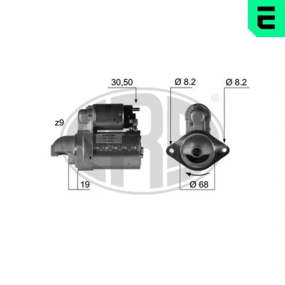 Bilde av ERA 220354A Starter 12 0,8 9