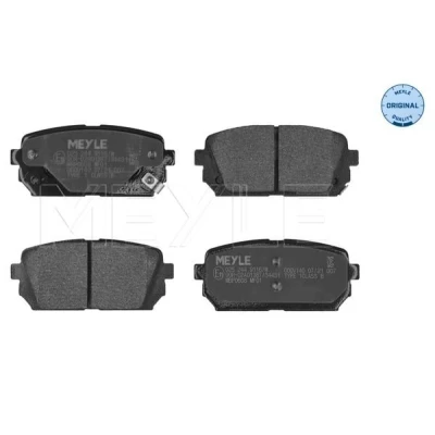 Bilde av MEYLE 025 244 9116/W Bremseklosser ORIGINAL Quality bakaksel med akustisk slitasjevarsel antihyle blikk