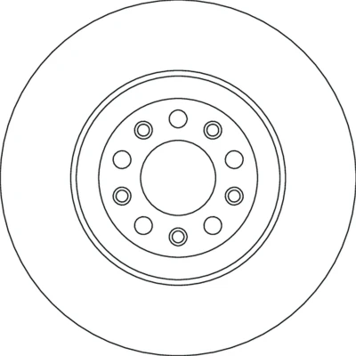 Bilde av TRW Bremseskive ALFA ROMEO: Giulia Sedan, Stelvio 28mm 5 110mm ventilert spraylakkert høy karbon DF6551S 50532932 Bremseskiver, Skivebremser