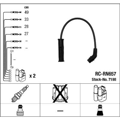 Bilde av NGK 7198 Pluggledninger 4