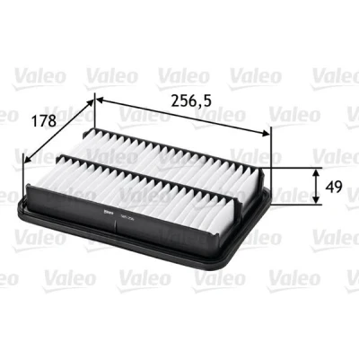 Bilde av VALEO 585256 Luftfilter 50 178 260 Filterinnsats HYUNDAI: Santa Fe I