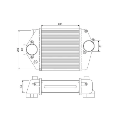 Bilde av VALEO 818380 Ladeluftkjøler Aluminium uten sensor