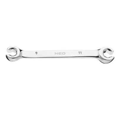 Bilde av NEO TOOLS 09 143 Bremseleding nøkkel 9x11 matt forkrommet Krom vanadium stål