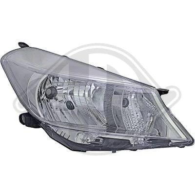 Bilde av DIEDERICHS 6607082 Frontlykter høyre H4 grå TOYOTA: Yaris III Hatchback
