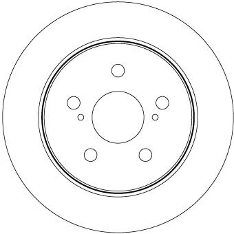 Bilde av TRW DF8335 Bremseskiver 281 12 5 114,3 fullt ut spraylakkert TOYOTA: C HR, RAV4 V, LEXUS: NX