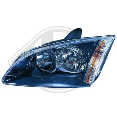 Bilde av DIEDERICHS 1416083 Frontlykter venstre H7, H7/H1, H1 svart FORD: Focus 2, 2 Kombi