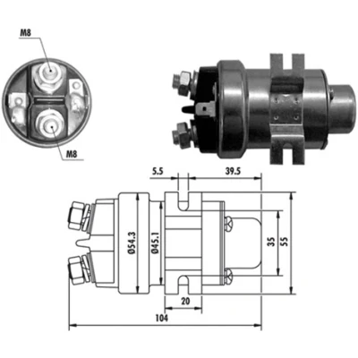 Bilde av Magnetbryter, starter MAGNETI MARELLI 940113050018