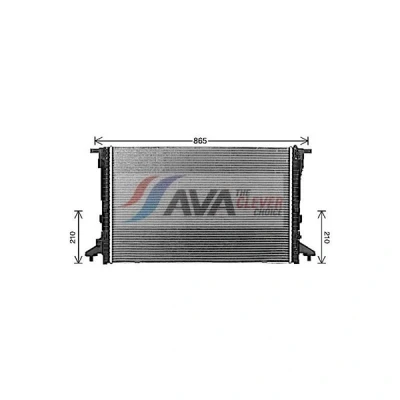 Bilde av PRASCO AI2441 Radiator Aluminium 720 468 32 med hurtigkoplinger Kjøleribber loddet AUDI: A4 B9 Avant