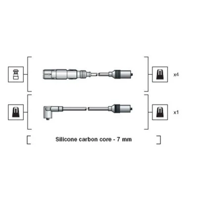 Bilde av MAGNETI MARELLI 941318111270 Pluggledninger AUDI: A4 B5 Sedan