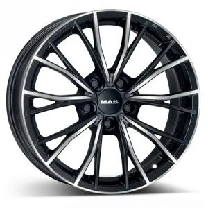 Bilde av MAK Mark Black Polished 8x18 5/112 ET30 B66.6