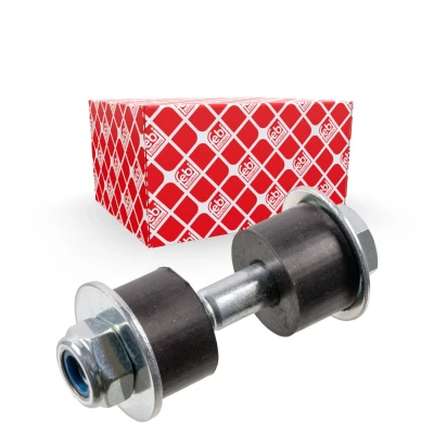 Bilde av FEBI BILSTEIN 41200 Stabstag framaksel venstre, ytre, høyre M10 x 1,5 med mutter, lager, underlagsskiver Stål sølv