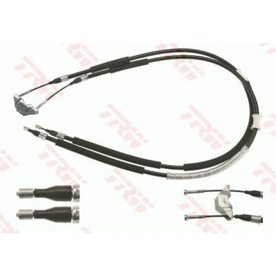 Bilde av TRW GCH123 Bremsekabel 1254, 1060 Trommelbrems OPEL: Astra G CC
