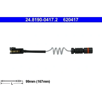 Bilde av ATE 24.8190 0417.2 Bremsebeleggslitasje MERCEDES BENZ: Sprinter 3 T Flatvogn lastebil/Chassis, Van, Vito Minibuss
