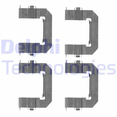 Bilde av DELPHI LX0501 Tibehørsett, skivebremse belegg CHEVROLET: Captiva, OPEL: Antara