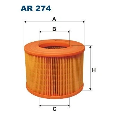 Bilde av FILTRON AR 274 Luftfilter 130 177 Filterinnsats