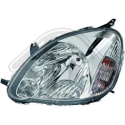 Bilde av DIEDERICHS 6605281 Frontlykter venstre H4 med motor for høydejustering hovedlys TOYOTA: Yaris I Hatchback