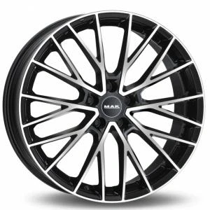 Bilde av MAK Speciale Black Machined Face 10x22 5/112 ET26 B66.5