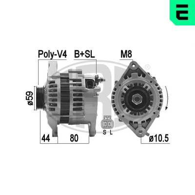 Bilde av Dynamo, nissan almera i, hatchback primera traveller, sunny skåp / kombi iii, traveller 23100 0m003, 0m005, 2