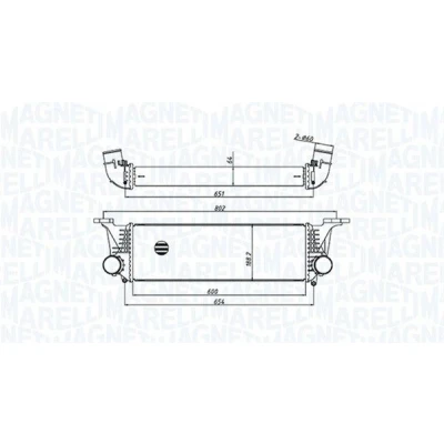 Bilde av MAGNETI MARELLI 351319205500 Ladeluftkjøler