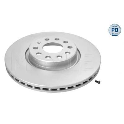 Bilde av MEYLE 183 521 1094/PD Bremseskiver framaksel 312 25 5 112 ventilert Sink lamell belagt høy karbon med skruer PD Quality