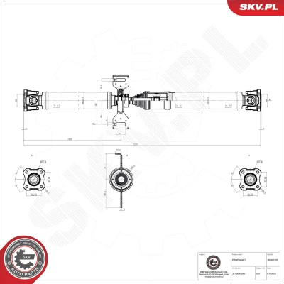 Bilde av Drivaksel, Bakaksel Esen skv 76SKV132 toyota rav 4 iv, van iv OE 3710042090