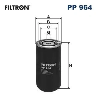 Bilde av FILTRON PP 964 Drivstoffilter Påskruingsfilter VOLVO: FH 12