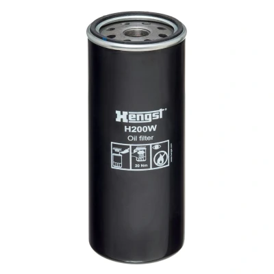 Bilde av HENGST FILTER H200W Oljefilter 1 1/8 16 U Påskruingsfilter