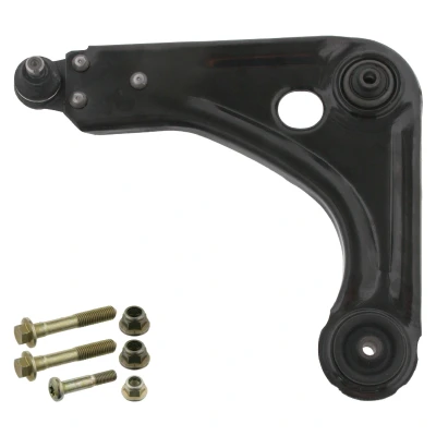 Bilde av febi BILSTEIN 33097 Bærebru Plus med tilleggsmateriale lager, støtte / styreledd framaksel venstre, nede Casterstag stålplate