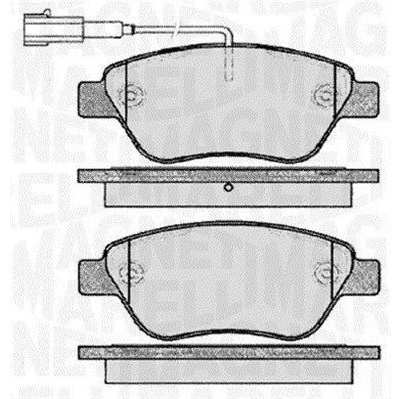 Bilde av Bremseklosser sett, Framaksel, alfa romeo,citroën,fiat,peugeot, 1609253280, 1617283380, 1618111580, 4254C8, 71770098, 71770118, 77365543