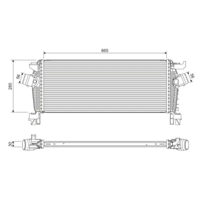 Bilde av VALEO 818396 Ladeluftkjøler Aluminium uten sensor OPEL: Insignia A Sports Tourer