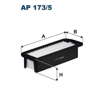 Bilde av FILTRON AP 173/5 Luftfilter 61 95,5 262 Filterinnsats