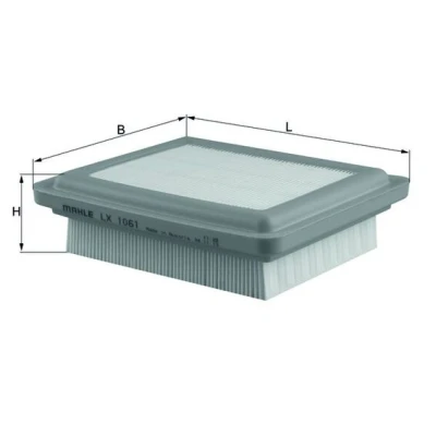 Bilde av MAHLE ORIGINAL LX 1061 Luftfilter 53,6 159 191,0 Filterinnsats SUZUKI: Jimny SUV