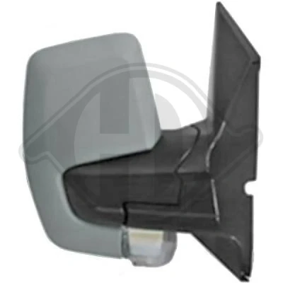 Bilde av Sidespeil Diederichs 1456224 høyre grunnet for elektrisk speiljustering, kan varmes opp, konveks, komplett speil FORD: Transit Custom V362 Van