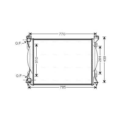 Bilde av Radiator AVA QUALITY COOLING AI2233