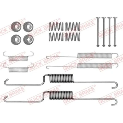 Bilde av QUICK BRAKE 105 0026X 02 Tilbehørsett, bremsesko med tilleggsfjær VOLKSWAGEN: Amarok Pick up, Flatvogn lastebil / Chassis