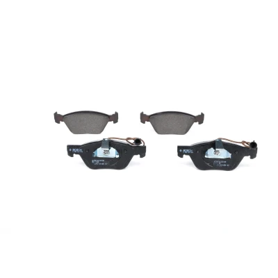 Bilde av BOSCH 0 986 424 576 Bremseklosser Low Metallic med integrert slitasjesensor kolbleklips, antihyle blikk ALFA ROMEO: 166, LANCIA: Kappa Sedan